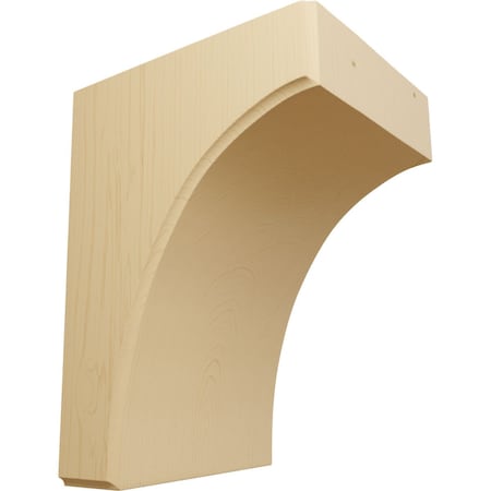 Ekena Millwork 5 1/4"W x 6"D x 8"H Clarksville Bracket, Alder BKTW05X06X08CVAL